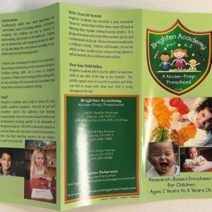 Tri Fold Brighten Academy Advertisement Brochure
