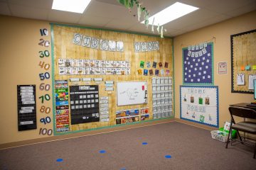 Brighten Academy Preschool circle time area in a classroom