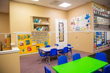 Reading area of a Brighten Acedemy Preschool classroom